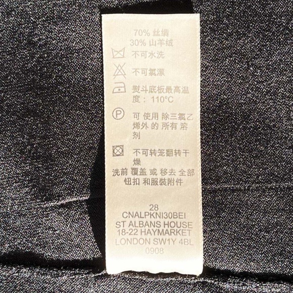 BURBERRY Vintage Lace Trim Collar Button & Tie Belt Cardigan - Picture 14 of 15